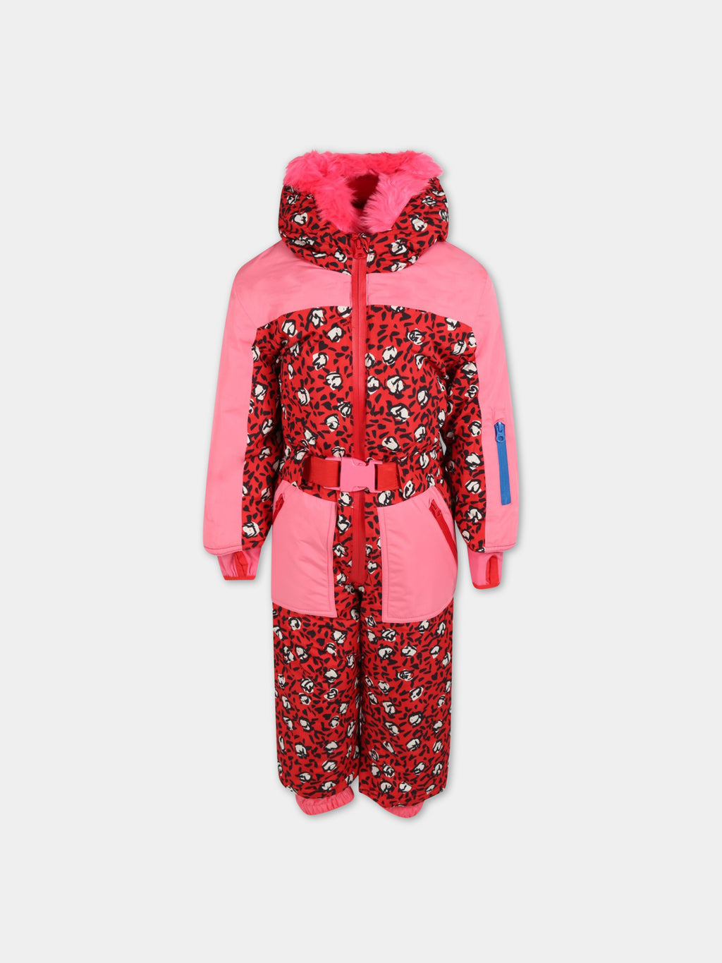 Red snow suit for girl
